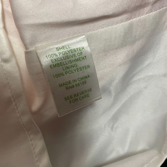 LILLY PULITZER Pearl Dress Sz 4 Fiesta‎ Pink Embroidered Pinwheel Organza Lined - Picture 11 of 12